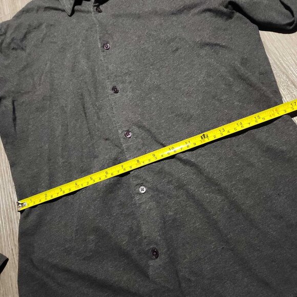 Vintage 90s classic basic grey cotton button-up shirt for work / office - Picture 13 of 16
